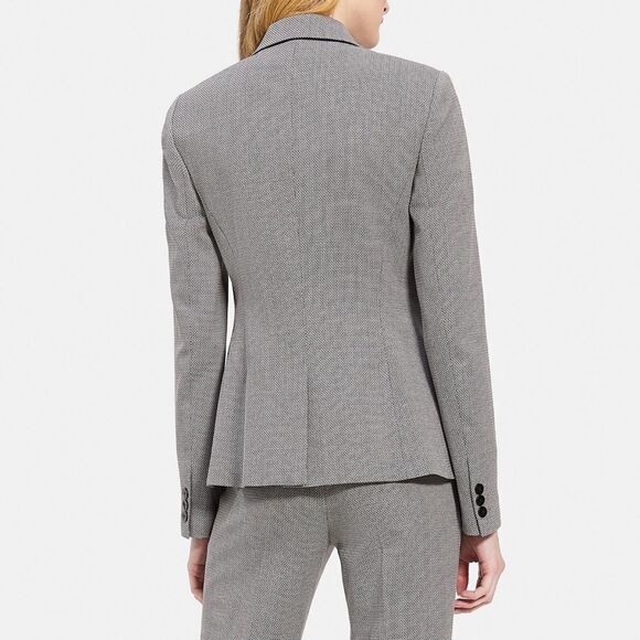 Theory Nichelle Wool Blazer Gray - Picture 4 of 10